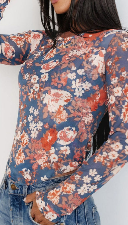 Floral Long Sleeve Blouse