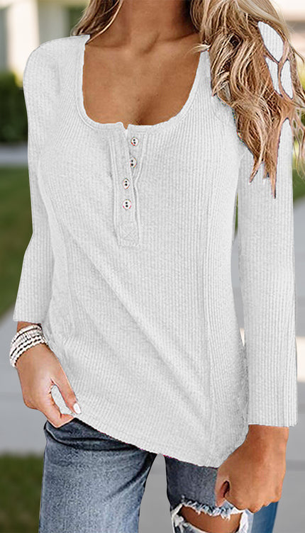 Modish Rustic Chic Scoop Neck Shirt