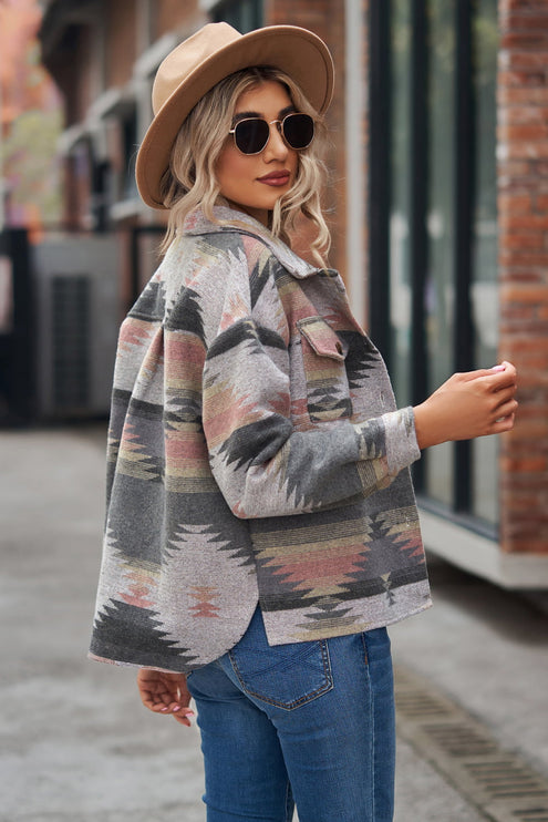 Modish Print Jacket