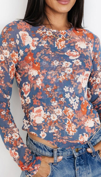 Floral Long Sleeve Blouse