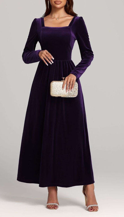 Velvet Long Sleeve Dress