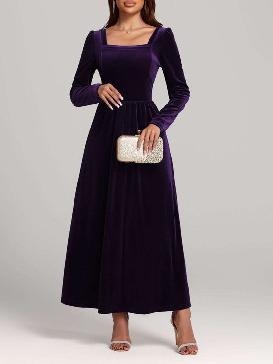 Velvet Long Sleeve Dress