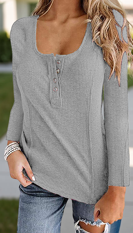 Modish Rustic Chic Scoop Neck Shirt