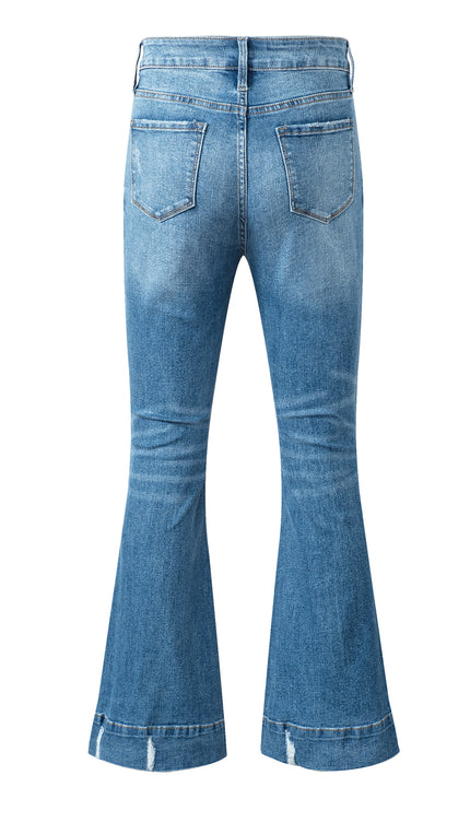 Modish Bootcut Jeans with Pockets