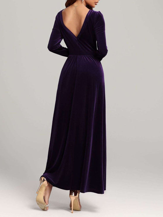 Velvet Long Sleeve Dress