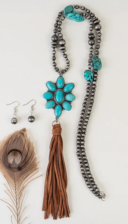 Squash Blossom Tassel Necklace