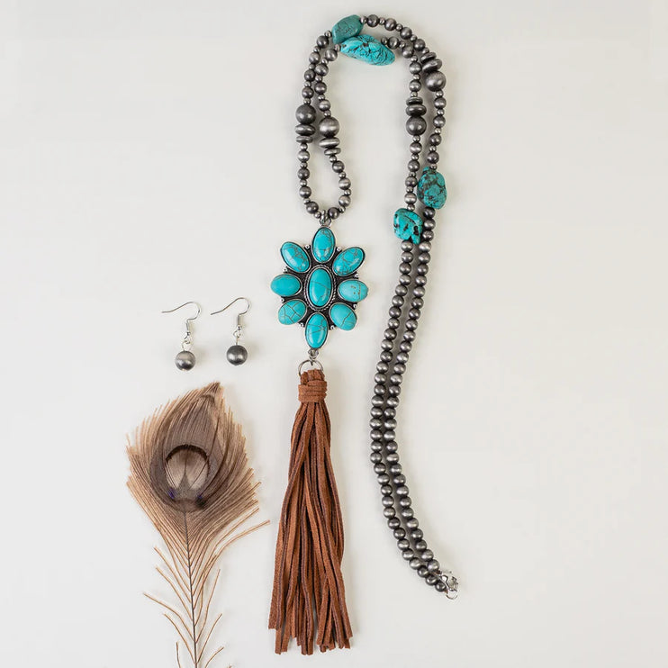 Squash Blossom Tassel Necklace