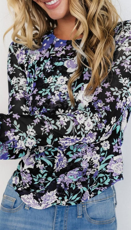 Floral Long Sleeve Blouse