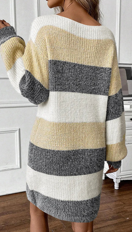 Color Block Sweater Dress