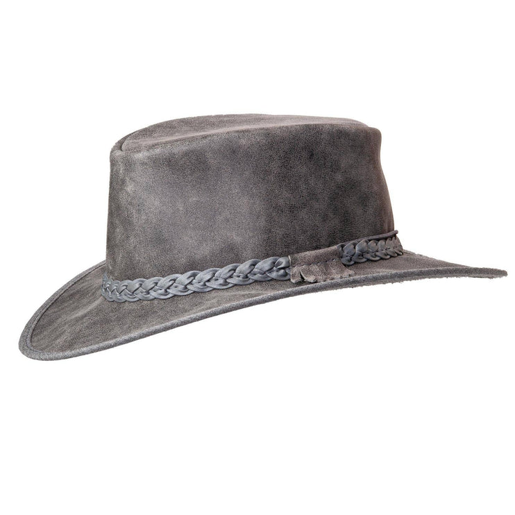 Crusher - Womens Leather Crushable Outback Hat