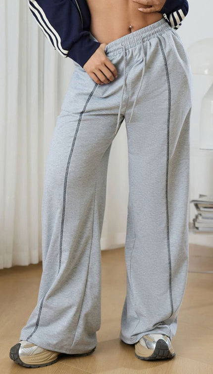 Drawstring Wide Leg Pants