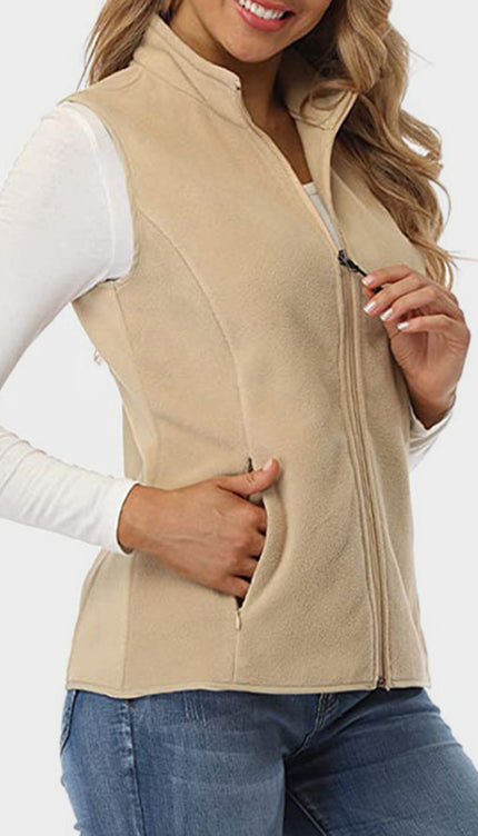 Zip Up Vest with Pockets