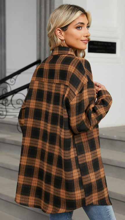 Modish Plaid Long Sleeve Shirt