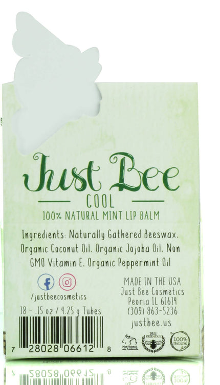 Just Bee Cool Lip Balm - Mint