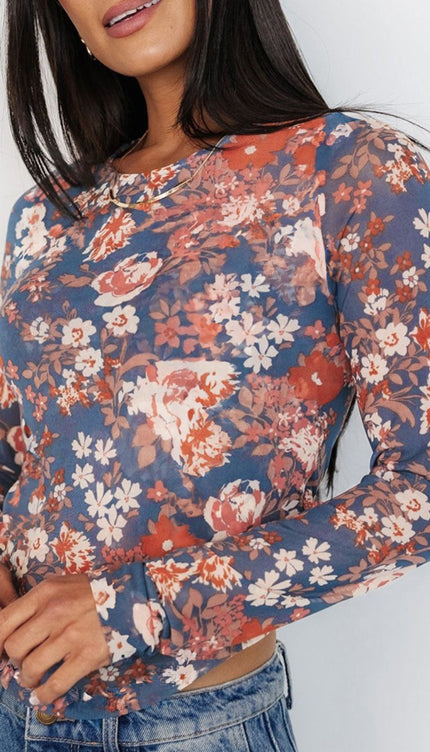 Floral Long Sleeve Blouse