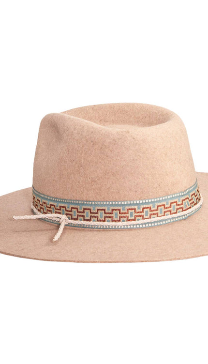 Maldives Moon - Womens Wide Brim Felt Fedora Hat