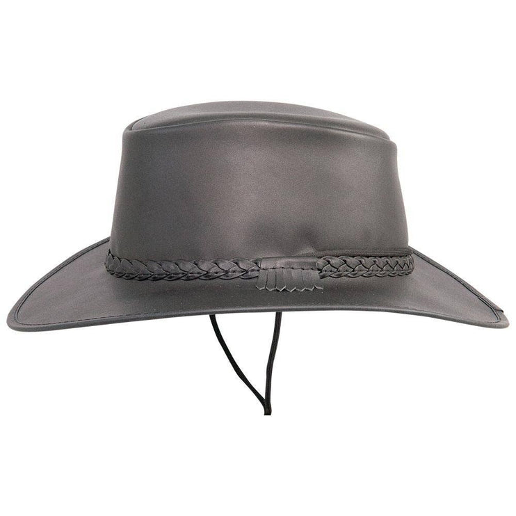 Crusher - Womens Leather Crushable Outback Hat