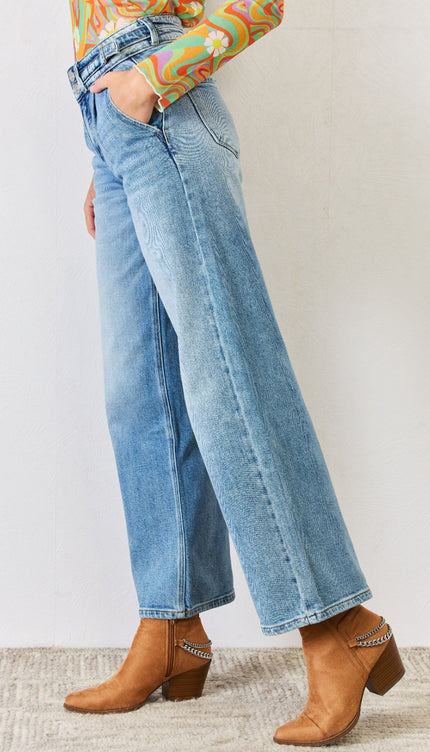 Kancan High Waist Wide Leg Jeans