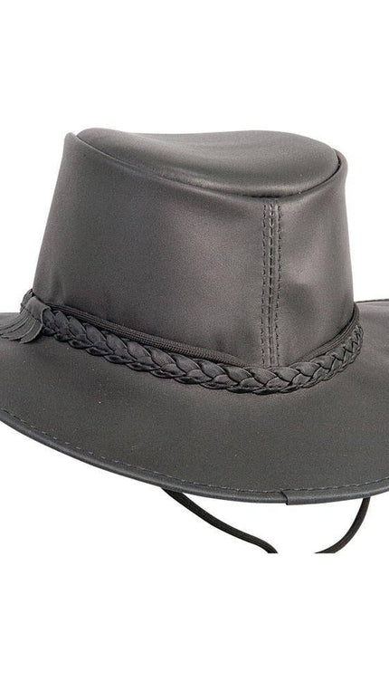 Crusher - Womens Leather Crushable Outback Hat