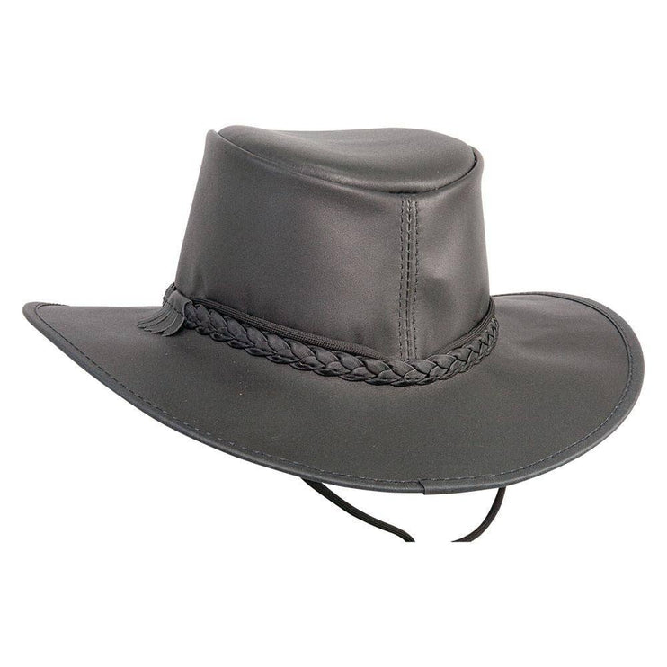 Crusher - Womens Leather Crushable Outback Hat