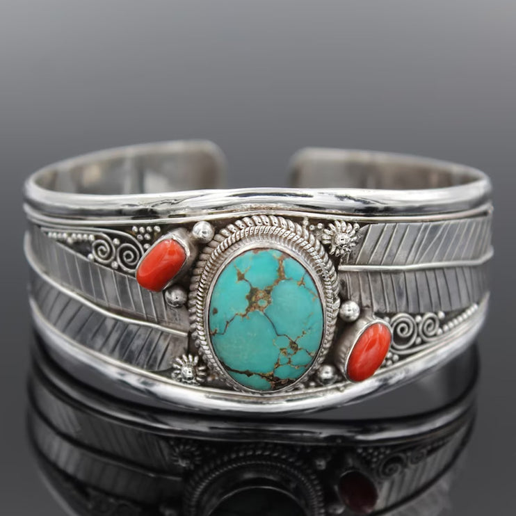 Modish Turquoise Open Bracelet