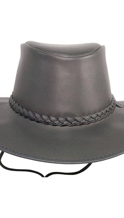 Crusher - Womens Leather Crushable Outback Hat