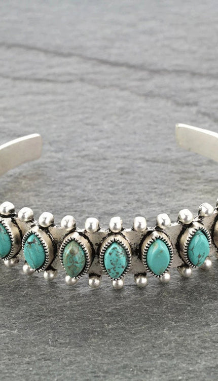 Turquoise Open Bracelet-Modish