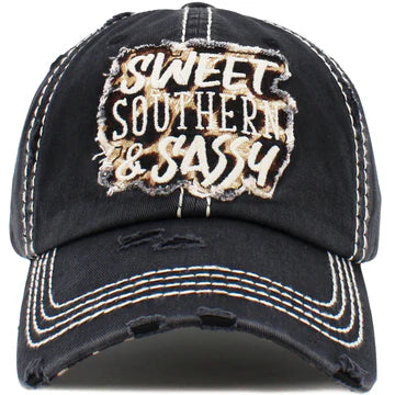 Sweet Southern & Sassy Hat - Black