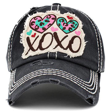 XOXO Hat - Black