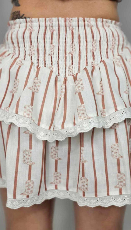 Ruffled Boot Skort