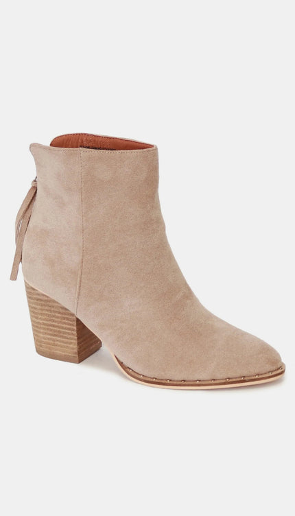 Beast Fashion Suede Point Toe Ankle Booties