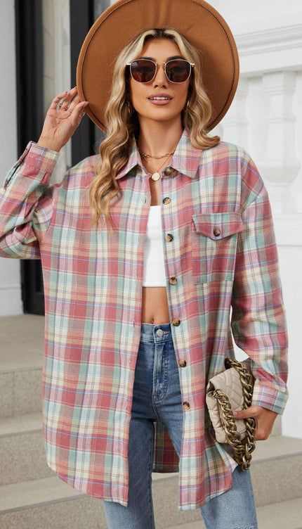 Modish Plaid Long Sleeve Shirt