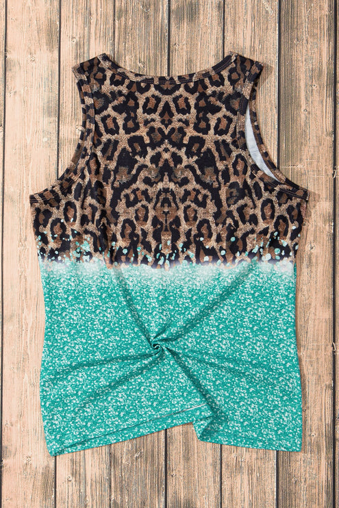 Modish Leopard Round Neck Tank