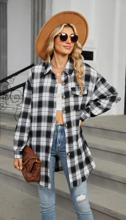 Modish Plaid Long Sleeve Shirt