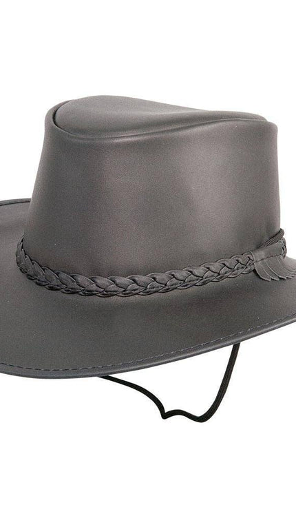 Crusher - Womens Leather Crushable Outback Hat