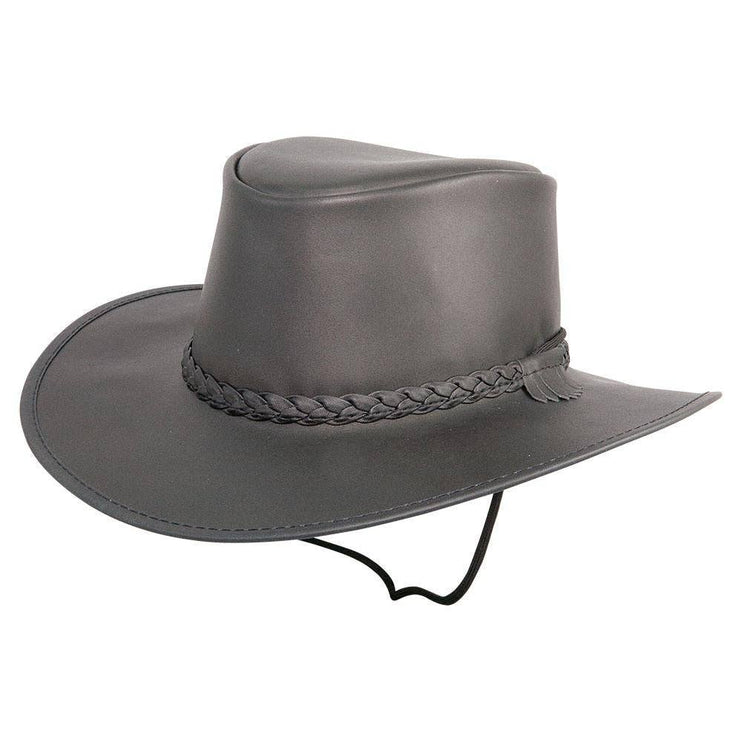 Crusher - Womens Leather Crushable Outback Hat