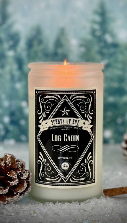 Log Cabin Rustic Soy Candle