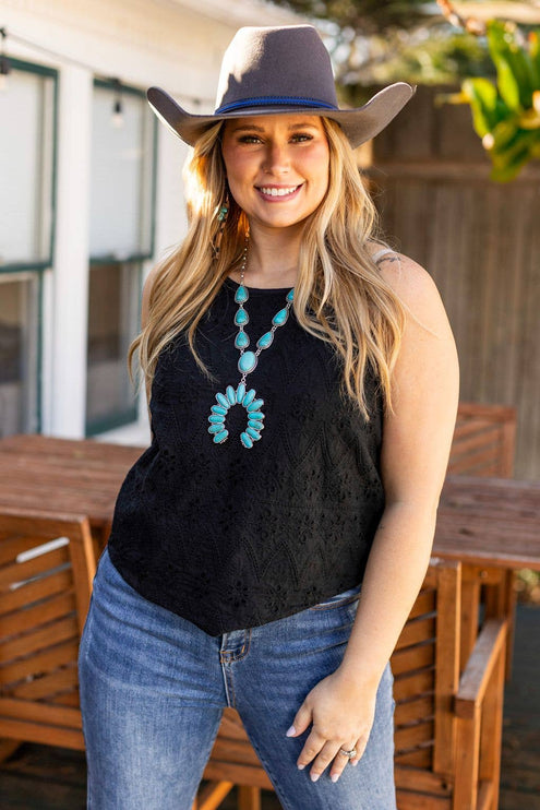 All The Right Things Squash Blossom Necklace - One Size / Silver