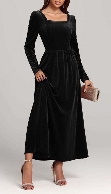 Velvet Long Sleeve Dress