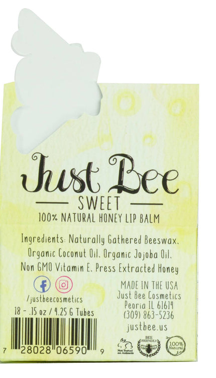 Just Bee Sweet Lip Balm - Natural Honey Lip Balm