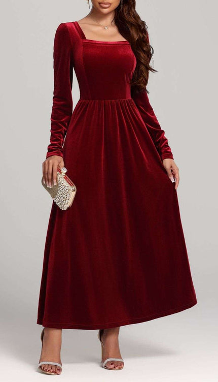 Velvet Long Sleeve Dress