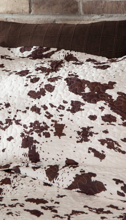 Wrangler Cowhide Quilt Set