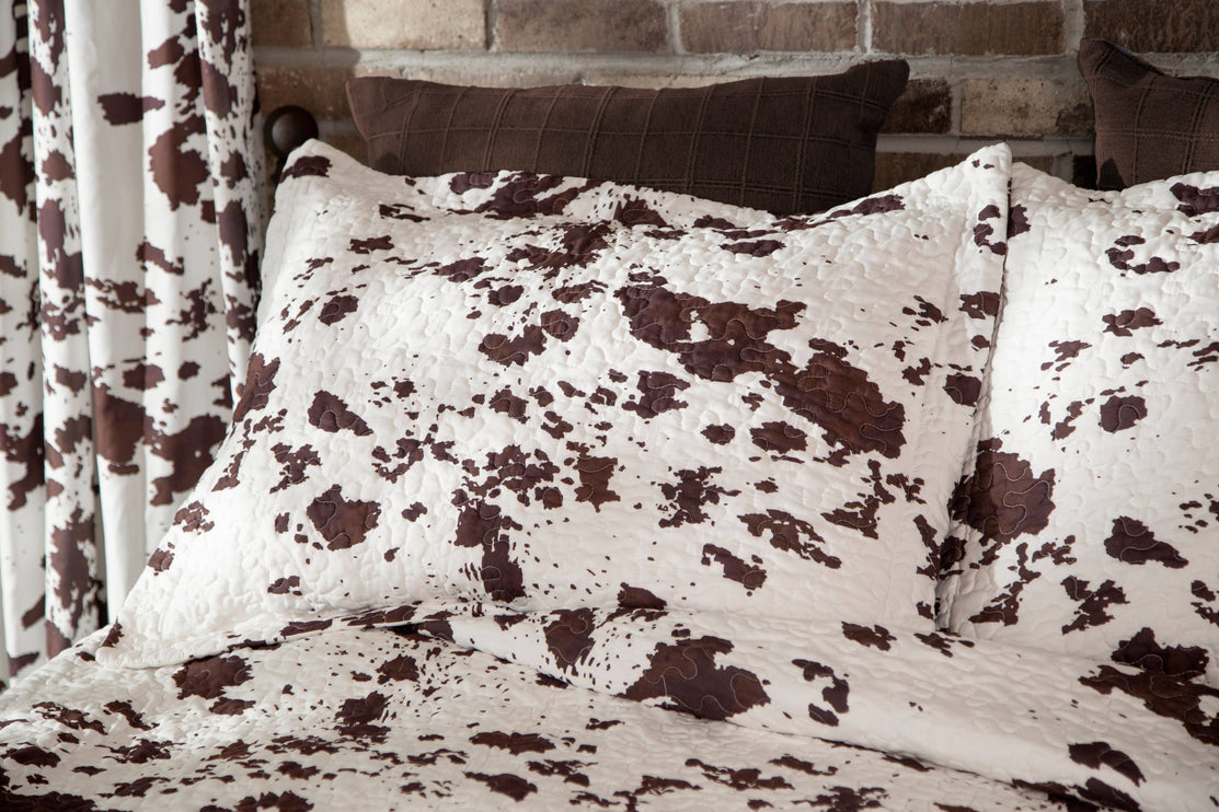 Wrangler Cowhide Quilt Set