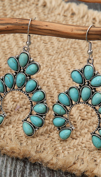 Artificial Turquoise Earrings - Elegant Jewelry - Modish