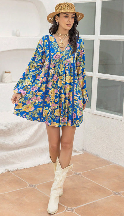 Modish Print Mini Dress