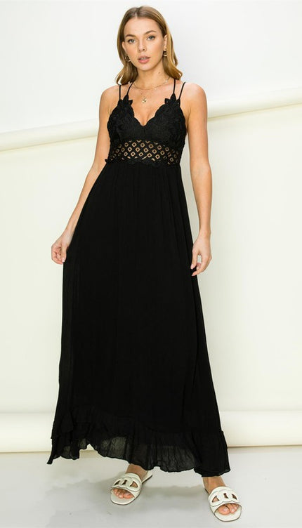 Modish Lace Maxi Dress