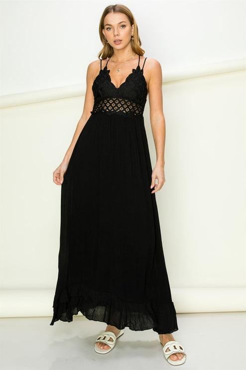 Modish Lace Maxi Dress