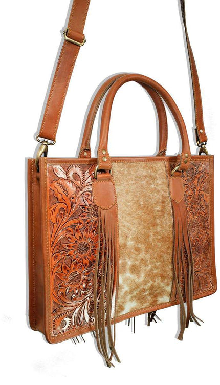 Womens leather tote