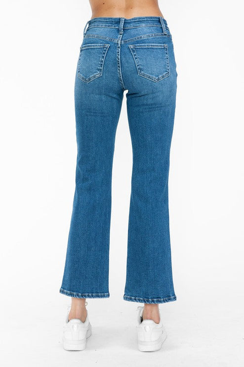 Bytos Full Size Cat’s Whiskers Mid Rise Ankle Jeans