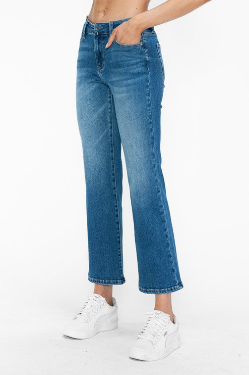Bytos Full Size Cat’s Whiskers Mid Rise Ankle Jeans